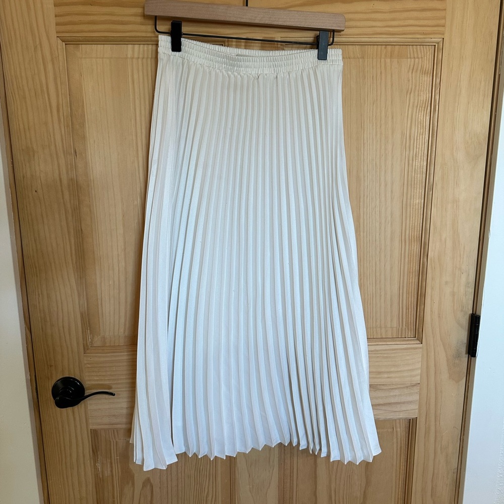 a new day White A-Line Pleated Skirt